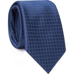 Jedwabny krawat KWGR000287. Niebieskie krawaty męskie Giacomo Conti, z jedwabiu, eleganckie. Za 129,00 zł.