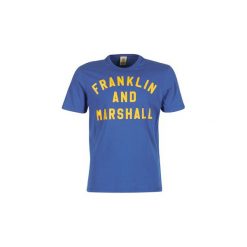 T-shirty z krótkim rękawem Franklin Marshall BALAROKA. Niebieskie t-shirty męskie Franklin Marshall, s, bez wzorów, bez kołnierzyka, krótkie. Za 107,40 zł.