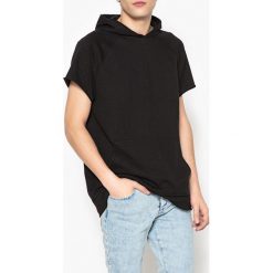Kardigany męskie: Bluza oversize z kapturem bez rękawów