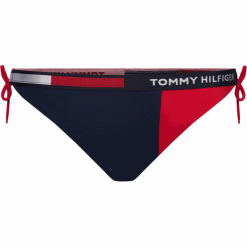 Tommy Hilfiger dół od bikini damski UW0UW02180 Cheeky String Side Tie Bikini L ciemnoniebieski. Niebieskie stroje kąpielowe damskie TOMMY HILFIGER, l, bez wzorów. Za 199,00 zł.
