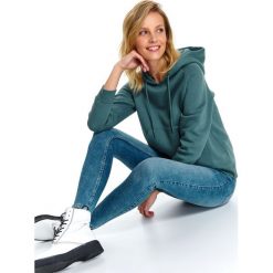 Spodnie jeansowe skinny. Niebieskie spodnie damskie Top Secret, na wiosnę, s, z aplikacjami, z jeansu. Za 129,99 zł.