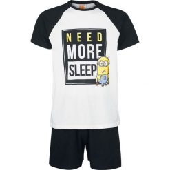 Spodenki i szorty męskie: Minions Need More Sleep Pidżama czarny/biały