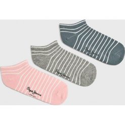 Pepe Jeans - Skarpetki Selma (3-pack). Niebieskie skarpetki damskie Pepe Jeans, bez wzorów. Za 59,90 zł.
