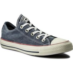 Trampki CONVERSE - Ctas Ox 159539C Navy/Navy/White. Niebieskie półbuty damskie Converse, na co dzień, bez wzorów, z gumy, bez zapięcia. W wyprzedaży za 199,00 zł.