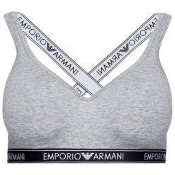 Biustonosz top Emporio Armani Underwear 163995 9P317 00748. Szare biustonosze Emporio Armani Underwear, bez wzorów, z elastanu. W wyprzedaży za 139,00 zł.