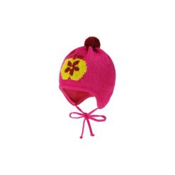 Czapeczki niemowlęce: MaxiMo Mini Czapka Jabłko pink-vin