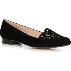Buty damskie. Niebieskie baleriny damskie Wittchen, bez wzorów, ze skóry, bez obcasa, na płaskiej podeszwie. W wyprzedaży za 299,90 zł.