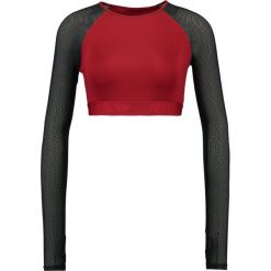 Ivy Park CROP Bluzka z długim rękawem russet. Czerwone bluzki damskie marki Ivy Park, xl, z elastanu, sportowe, z długim rękawem. Za 179,00 zł.