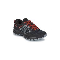 Buty do biegania Saucony EXCURSION TR12 GORETEX. Czarne buty sportowe damskie Saucony, bez wzorów, z gore-texu, do biegania, gore-tex. Za 383,20 zł.