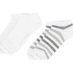 Zestaw 2 par niskich skarpet męskich TOMMY HILFIGER - 382000001 White 300. Białe skarpetki męskie TOMMY HILFIGER, bez wzorów, z elastanu. Za 44,99 zł.