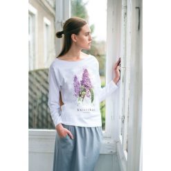 Bluzki, topy, tuniki: KWIATY BZU Bluzka Oversize