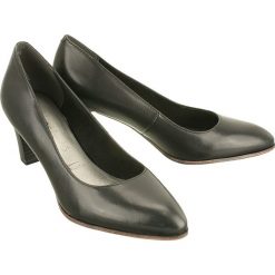 TAMARIS 22422-28 black, czółenka damskie. Czarne czółenka damskie Tamaris, bez wzorów, ze skóry, bez obcasa, na obcasie. W wyprzedaży za 167,90 zł.