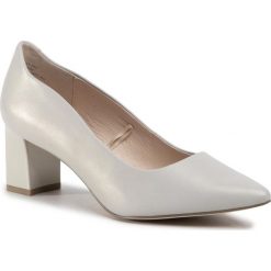 Półbuty CAPRICE - 9-22404-24 Lt Grey Perla 241. Brązowe czółenka damskie Caprice, bez wzorów, ze skóry, bez obcasa, na obcasie. Za 269,00 zł.