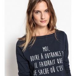 Koszulka marki Confidentielles x La Redoute « Made in France ». Szare t-shirty damskie marki La Redoute Collections, l, z bawełny. Za 157,46 zł.