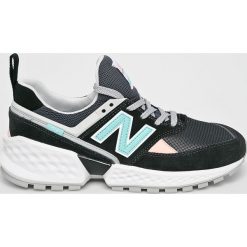 New Balance - Buty. Czarne sneakersy męskie New Balance, ze skóry, na sznurówki, na fitness i siłownię. W wyprzedaży za 269,90 zł.
