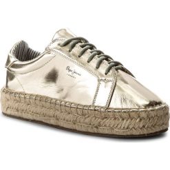 Espadryle damskie: Espadryle PEPE JEANS – Andy Metal PLS10357 Gold 099