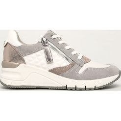 Tamaris - Buty. Białe buty sportowe damskie Tamaris, bez wzorów, ze skóry, sportowe. Za 269,90 zł.