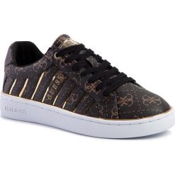 Sneakersy GUESS - Bolier FL5BOL FAL12 BROWN/GOLD. Pomarańczowe półbuty damskie Guess, ze skóry ekologicznej. Za 599,00 zł.