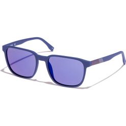 Okulary męskie w kolorze niebieskim. Niebieskie okulary przeciwsłoneczne męskie marki Lacoste Sunglasses, z tworzywa sztucznego. W wyprzedaży za 181,95 zł.