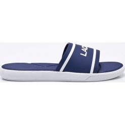 Lacoste - Klapki. Niebieskie klapki damskie marki Lacoste, z gumy. W wyprzedaży za 159,90 zł.
