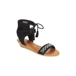 Sandały Minnetonka PORTOFINO. Czarne sandały damskie marki Minnetonka. Za 321,30 zł.
