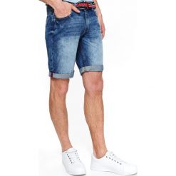 Szorty denim. Niebieskie spodenki i szorty męskie Top Secret, na lato, m, bez wzorów, z jeansu, krótkie. W wyprzedaży za 49,99 zł.