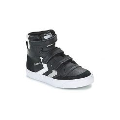 Buty Dziecko Hummel STADIL LEATHER JR. Czarne trampki dziewczęce Hummel, bez wzorów, bez zapięcia. Za 247,20 zł.