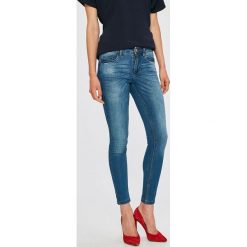 Jacqueline de Yong - Jeansy Dsyskinny Reg Bima Slit. Niebieskie jeansy damskie skinny marki Jacqueline de Yong, z elastanu. W wyprzedaży za 59,90 zł.