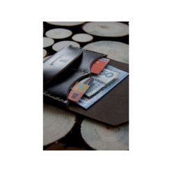 Traveler Wallet – minimalistyczny portfel skórzany, ręcznie szyty. Brązowe portfele męskie marki Woodsman craft, ze skóry. Za 199,00 zł.