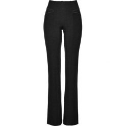 Spodnie z wysokim stanem: Spodnie z dżerseju BOOTCUT bonprix czarny