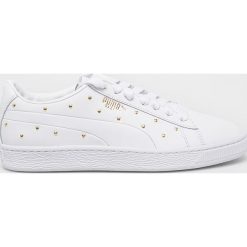 Puma - Buty Basket Studs. Czarne buty sportowe damskie Puma, bez wzorów, ze skóry, sportowe. W wyprzedaży za 299,90 zł.