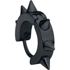 Kolczyki damskie: Steel Spikes Kolczyki czarny