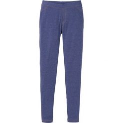 Legginsy z kieszeniami bonprix niebieski dżins melanżowy. Niebieskie legginsy damskie bonprix, bez wzorów. Za 44,99 zł.