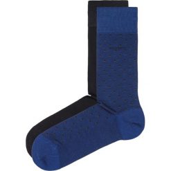 BOSS Hugo Boss 2-pack Skarpetki Czarny Niebieski. Niebieskie skarpetki męskie BOSS Hugo Boss, bez wzorów, z elastanu. Za 94,95 zł.