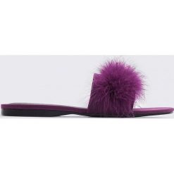 Chodaki damskie: NA-KD Shoes Letnie klapki Feather - Purple