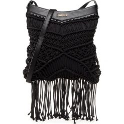 Torebka TWINSET - Hobo 201TO8131 Nero 00006. Czarne listonoszki damskie Twinset, bez wzorów, ze skóry ekologicznej, bez dodatków. Za 969,00 zł.