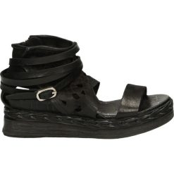 Rzymianki damskie: Sandały - 611007 NERO
