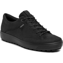 Półbuty ECCO - Soft Tred M GORE-TEX 45010451052 Black/Black. Czarne półbuty męskie ecco, ze skóry, klasyczne. W wyprzedaży za 469,00 zł.
