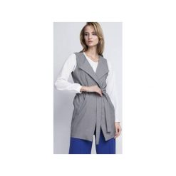 ELEGANCKA KAMIZELKA, KM103. Szare kamizelki damskie Lanti, m, długie. Za 139,00 zł.