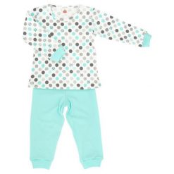 Makoma Piżama Dziewczęca Mint Dots 92 Wielokolorowa. Zielone piżamy niemowlęce marki Makoma, z bawełny. Za 49,00 zł.
