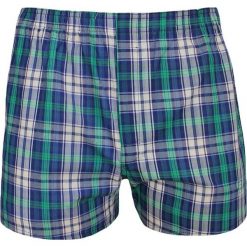 Luźne Męskie Bokserki, Granatowo-Zielona Kratka, 100% BAWEŁNA -Pako Jeans MAJBPJNSLUZNE43. Żółte majtki męskie w kratkę, z bawełny. Za 24,00 zł.