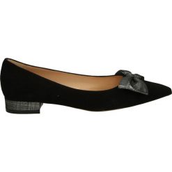Baleriny - 1692 NERO-ACC. Czarne baleriny damskie zamszowe Venezia. Za 279,00 zł.