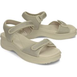 AZALEIA 320/321 pearl, sandały damskie. Sandały damskie Azaleia, w paski, bez obcasa, z paskami. Za 189,90 zł.