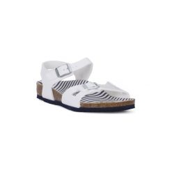Sandały Dziecko Birkenstock RIO WHITE. Białe sandały chłopięce Birkenstock, bez zapięcia. Za 275,41 zł.