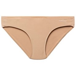 Figi klasyczne Calvin Klein Underwear Perfectly Fit 0000F3843E. Brązowe figi damskie Calvin Klein Underwear, xs, bez wzorów. Za 99,00 zł.