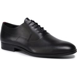 Półbuty HUGO - Boheme 50417954 10222044 01 Black 001. Czarne buty wizytowe męskie HUGO, bez wzorów, ze skóry, eleganckie, bez zapięcia. Za 749,00 zł.