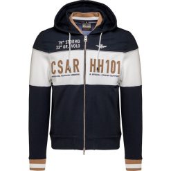 Bluza AERONAUTICA MILITARE. Niebieskie bluzy męskie Aeronautica Militare, moro, z bawełny, sportowe, z kapturem, bez rękawów, bez kaptura. Za 920,00 zł.
