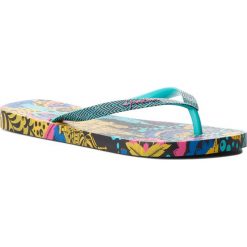 Japonki IPANEMA - I Love Traveling F 26232 Black/Blue/Yellow 24797. Żółte klapki damskie marki Ipanema, bez wzorów, z tworzywa sztucznego, bez obcasa. Za 74,99 zł.