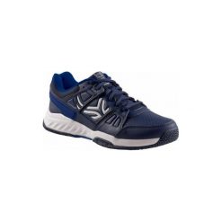 Buty tenis TS160 męskie na każdą nawierzchnię. Niebieskie buty sportowe męskie ARTENGO, z poliesteru, bez zapięcia, tenisowe. Za 119,99 zł.