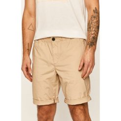 Tom Tailor Denim - Szorty. Brązowe spodenki i szorty męskie TOM TAILOR DENIM, s, bez wzorów, z elastanu, casualowe. W wyprzedaży za 149,90 zł.